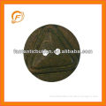 fancy round shape wood button 36L for garment decoration